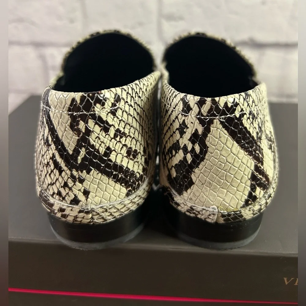 Vince Camuto Jendeya Seashell Multi Tucson Snakeskin Pattern Flats
